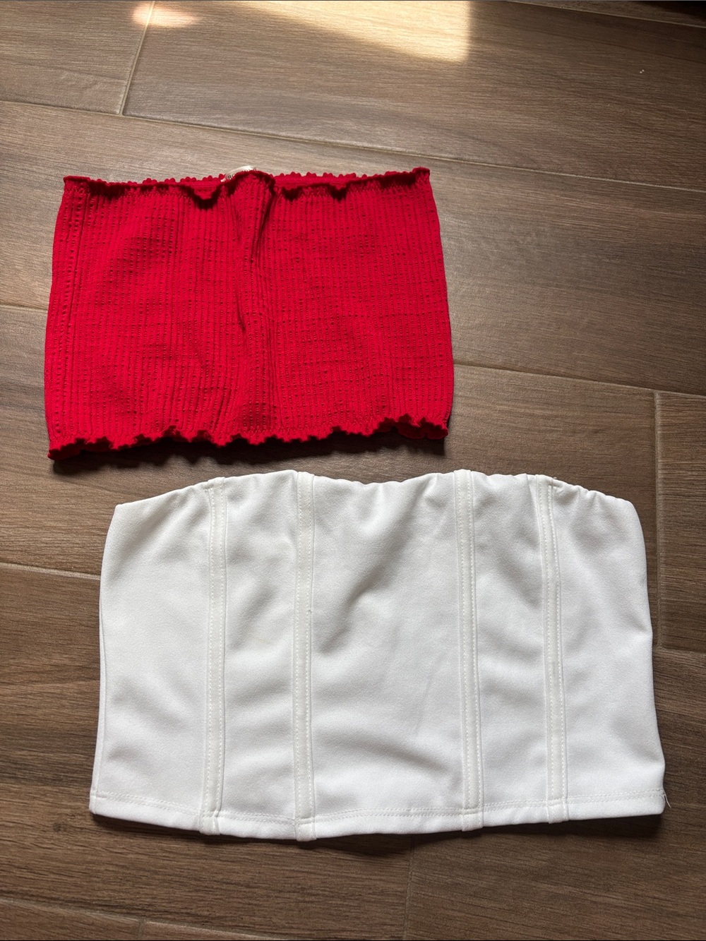 TWO Crop Tube Strapless Bandeau Tops